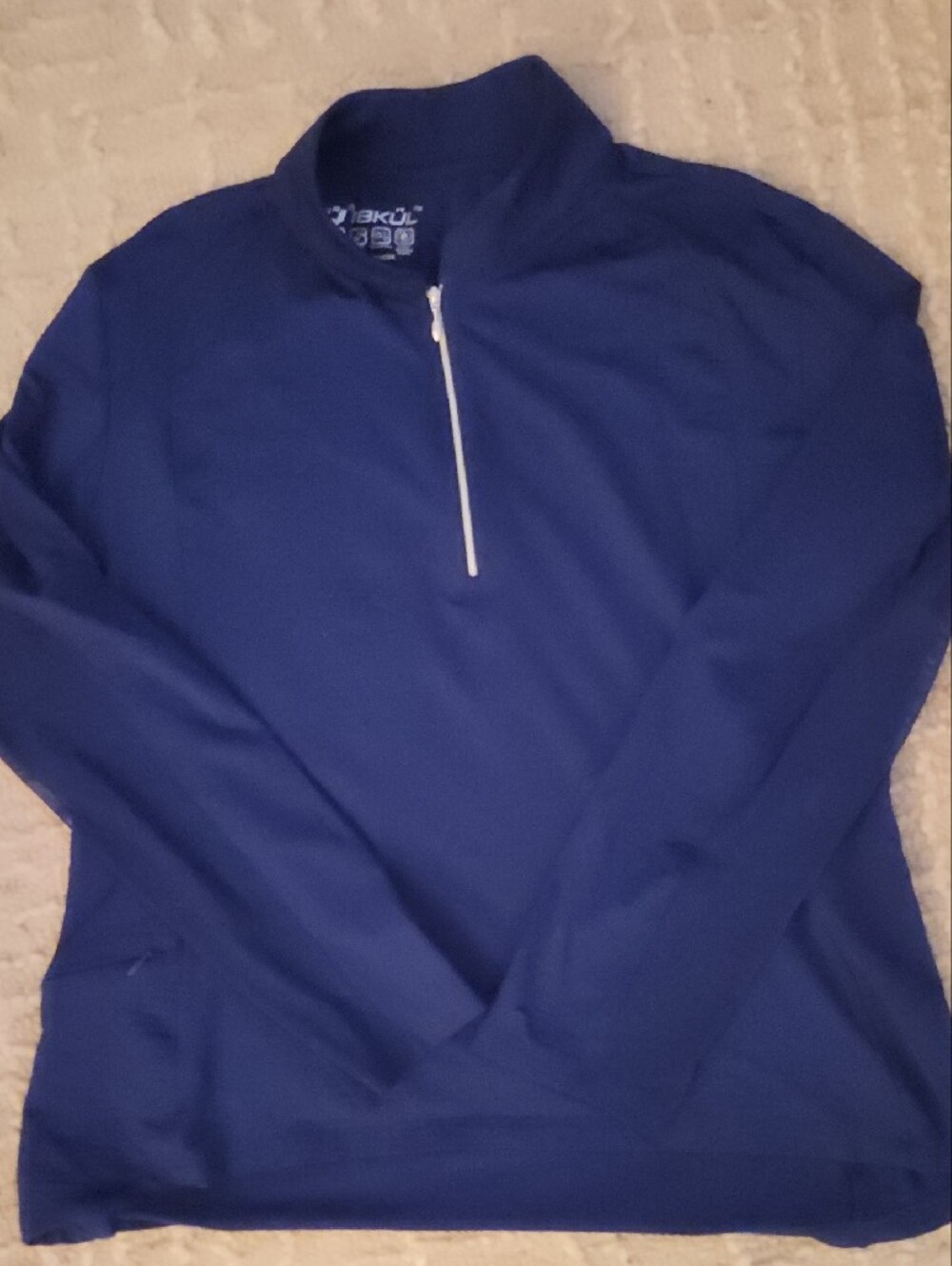 IBKÜL IceFil 1/4-Zip Long Sleeve Sun Shirt - Navy Blue (Women's XXL) - Picture 2 of 5
